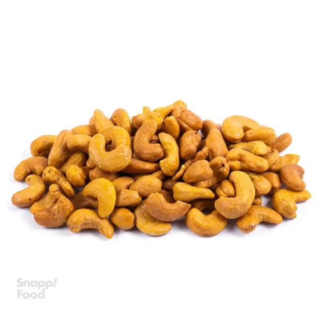 بادام هندی برشته دوآتشه زعفرانی ممتاز 500گرم(کد388)