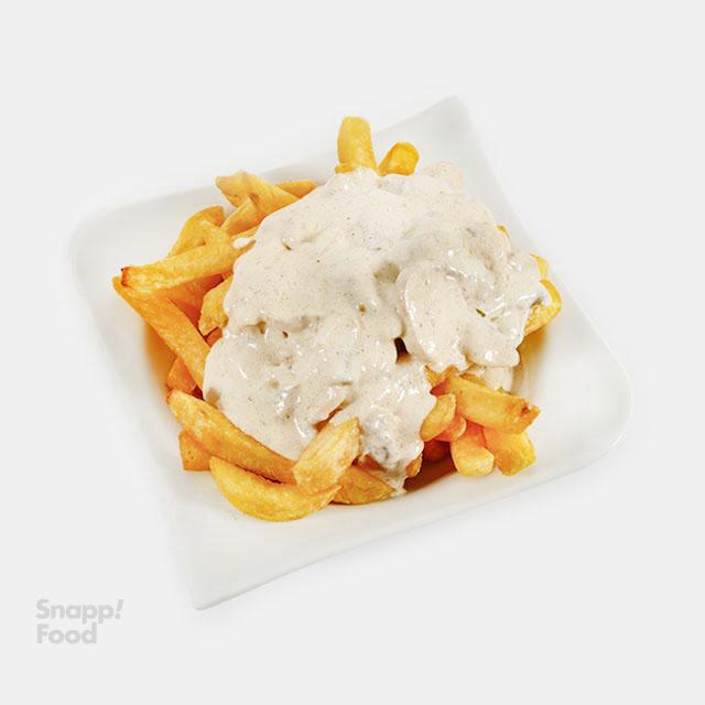 سیب زمینی سرخ شده با سس قارچ 400 گرم